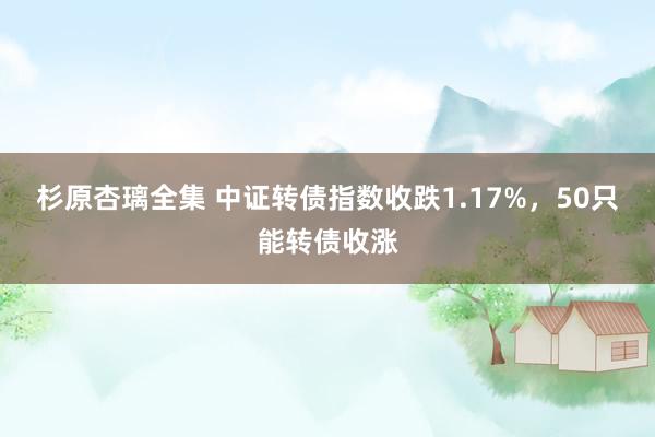 杉原杏璃全集 中证转债指数收跌1.17%，50只能转债收涨